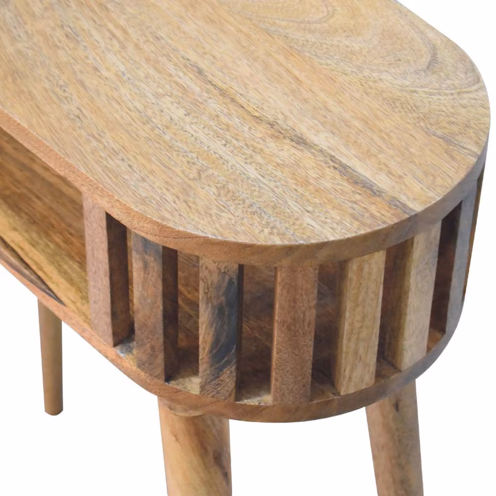 STILVORA Mango Wood Solid Console Table in Brown – 4