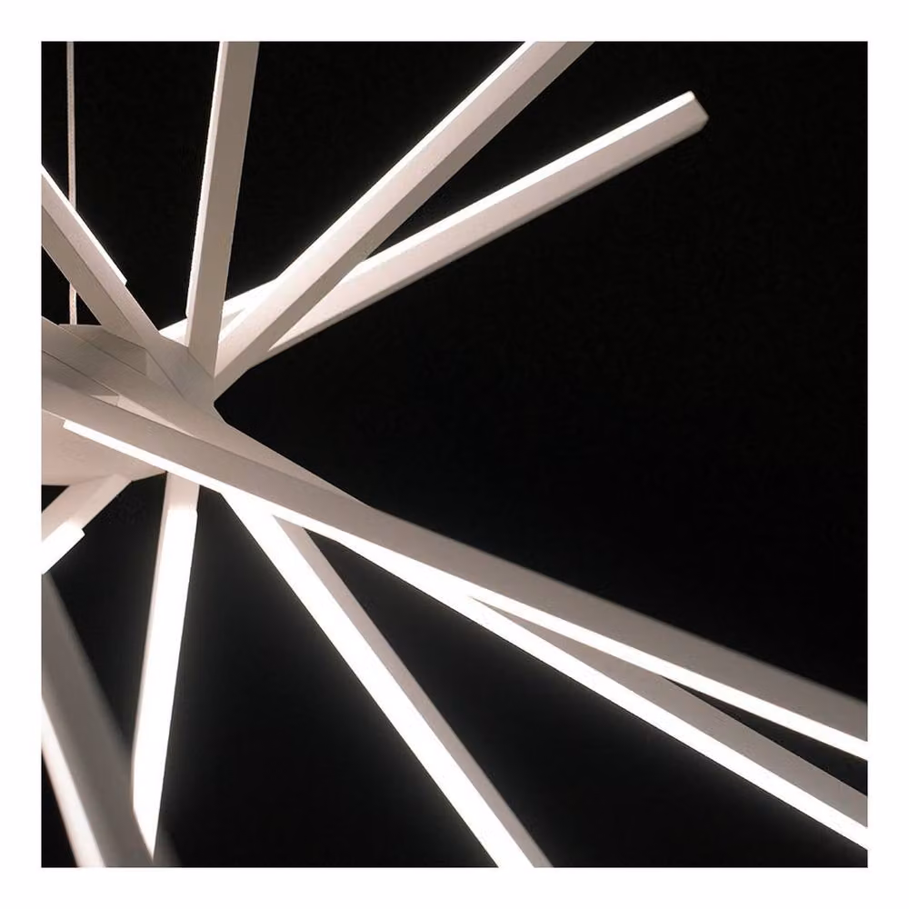 Netlighting SHANGHAI LED Pendant Ceiling Light, White, 2860lm, 4000K, W: 113 cm, D: 51.5 cm – 4