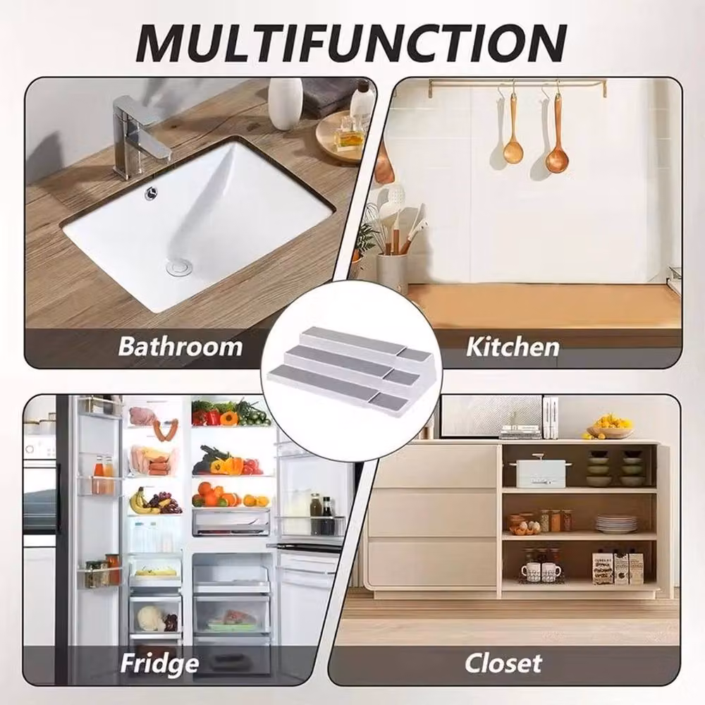 EONLION 3 Tier Step Spice Storage Rack in White – 3