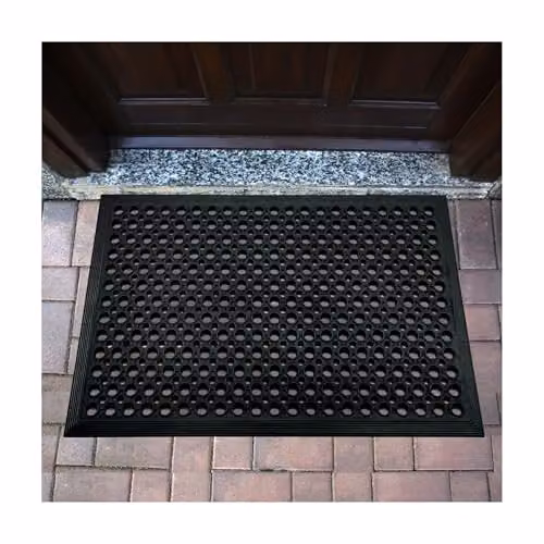 Doortex Black Non-Slip Anti-Fatigue Mat, W: 60 cm, D: 90 cm – 2