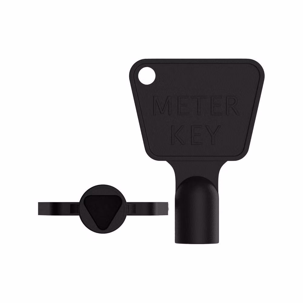 Universal Textiles Plastic Meter Box Key 10 Pack in Black and Multicolour – 3