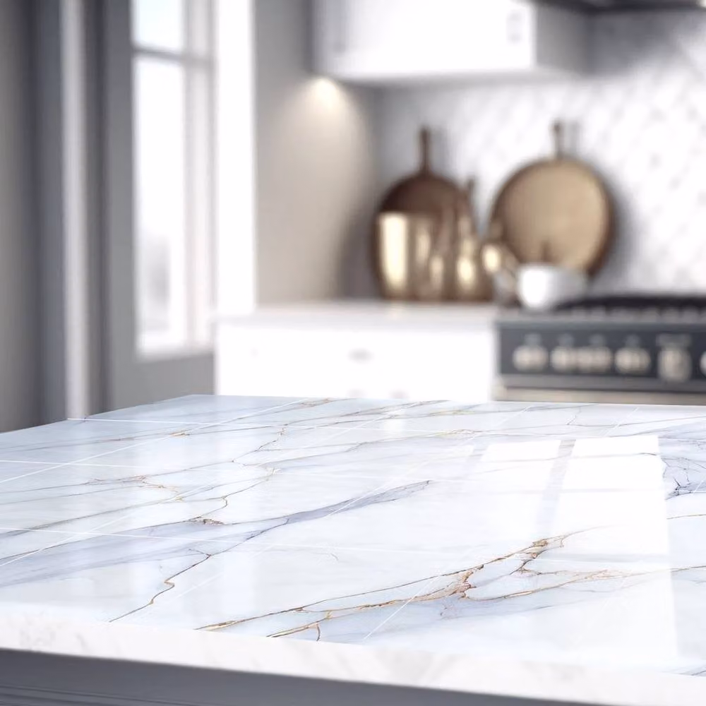 PAWNORA White Marble Tile Look Stickers – 2
