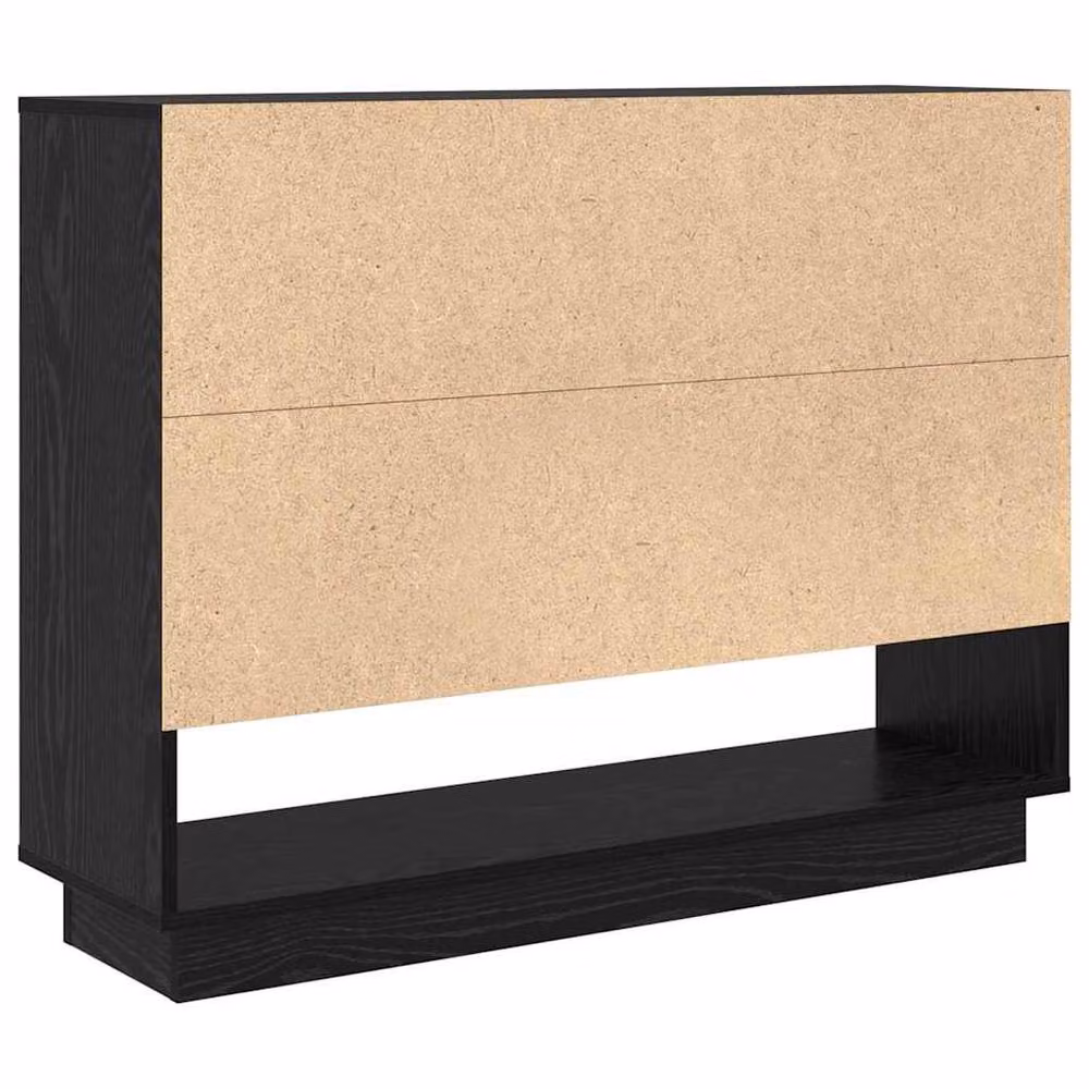 Berkfield Home Black Oak Sideboard with Shelf and Door, W/D/H: 97 x 29 x 75 cm – 7
