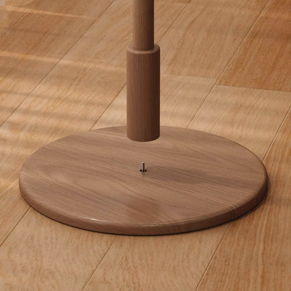 YQJJGL Elegant Solid Wood Freestanding Coat Tree in Walnut Brown, H 180 cm x W 40 cm x D 40 cm – 4