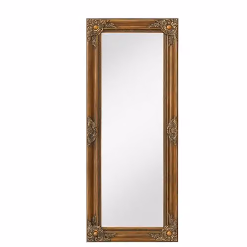 Melody Maison Vintage Gold Rectangular Wall Mirror W: 47 cm, H: 142 cm – 4