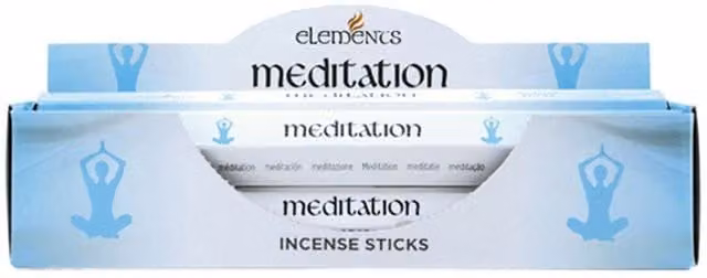 Elements Meditation Incense Sticks Set of 6 Packs, Sky Blue, Woody, Floral and Gourmand Scents