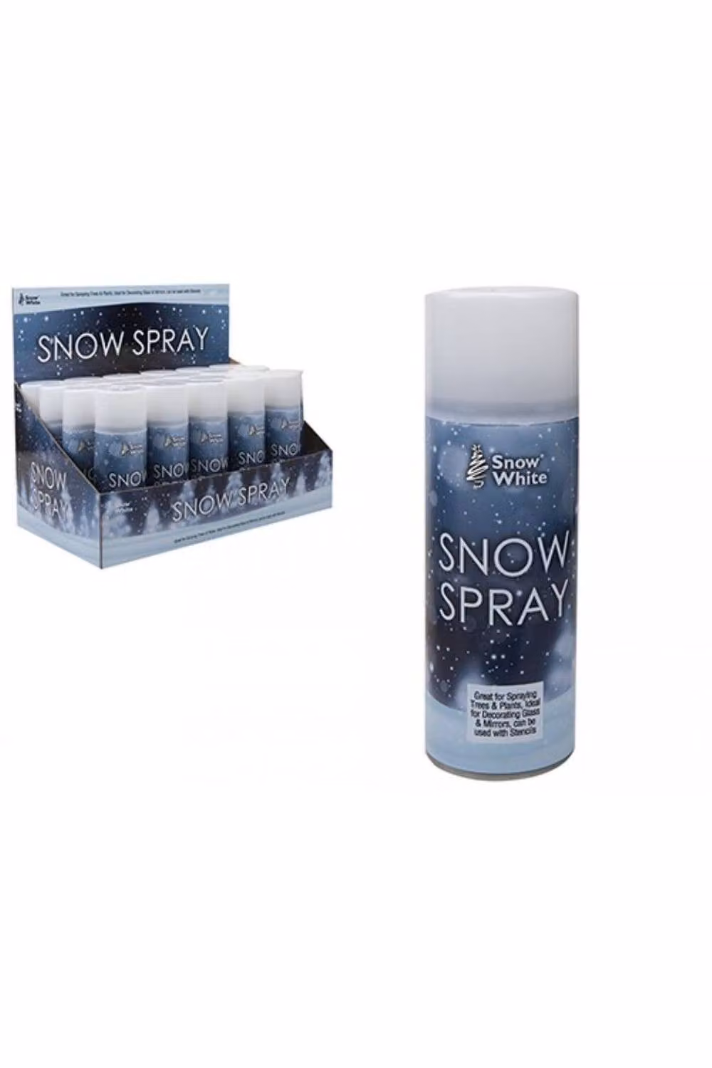 KDMD White Snow Spray 250ml 5 Pack in Blue for Christmas and Winter Decorations – 2