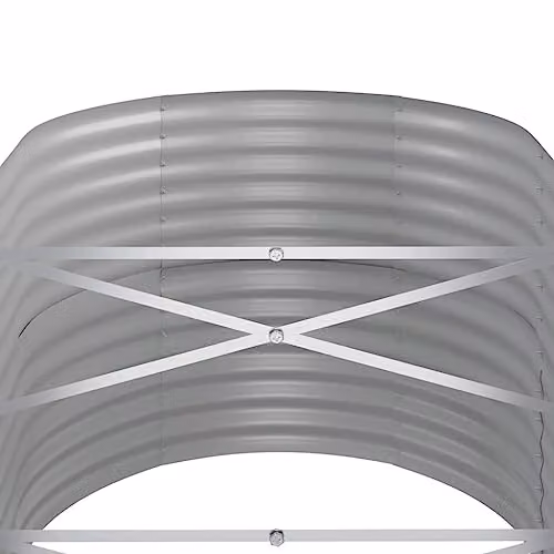 vidaXL Grey Galvanised Steel Garden Raised Bed W/D/H: 368 x 80 x 68 cm – 3