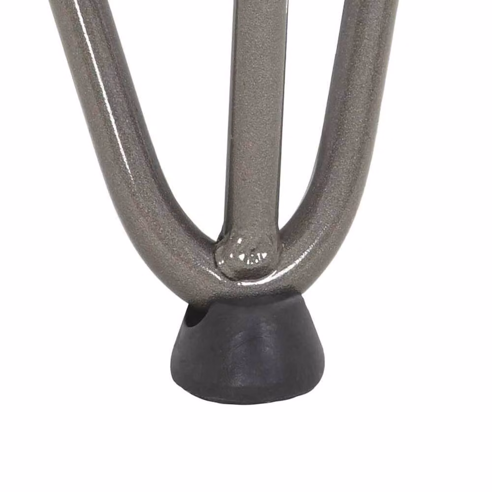 Berkfield Home Hairpin Table Legs, 4 Pieces, Grey Stainless Steel, Height: 42 cm – 2