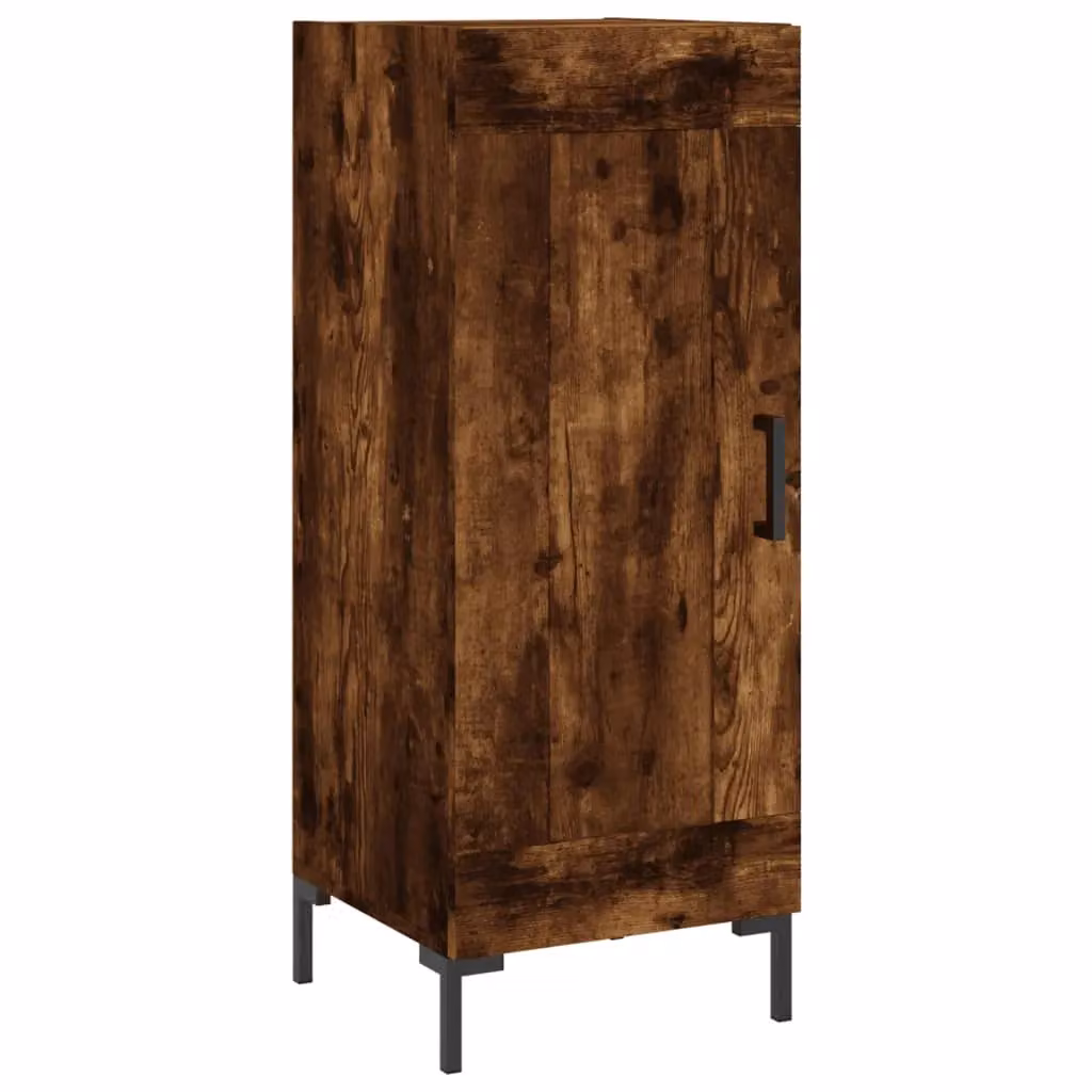 Berkfield Home Smoked Oak Sideboard in Brown, W/D/H: 34.5 x 34.5 x 90 cm – 2