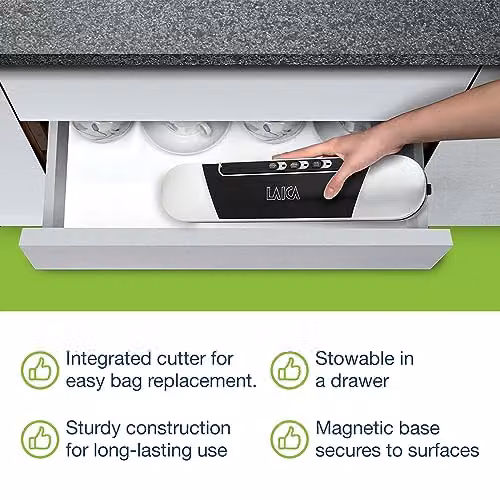 LAICA Food Vacuum Sealer Machine VT3205 with Cutter and Pulse Function in Black – 2