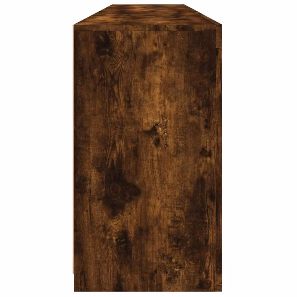 Berkfield Home Modern Smoked Oak Sideboard with Integrated LED Lights in Brown, W: 181.5 cm, D: 37 cm, H: 67 cm – 5