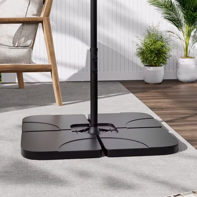 Kidkid Black HDPE Square Fillable Parasol Base