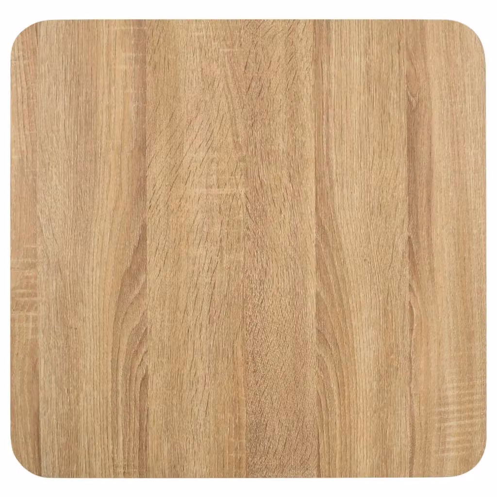 Berkfield Home Modern Square Bistro Table in Brown, W/D: 50 x 50 cm – 2