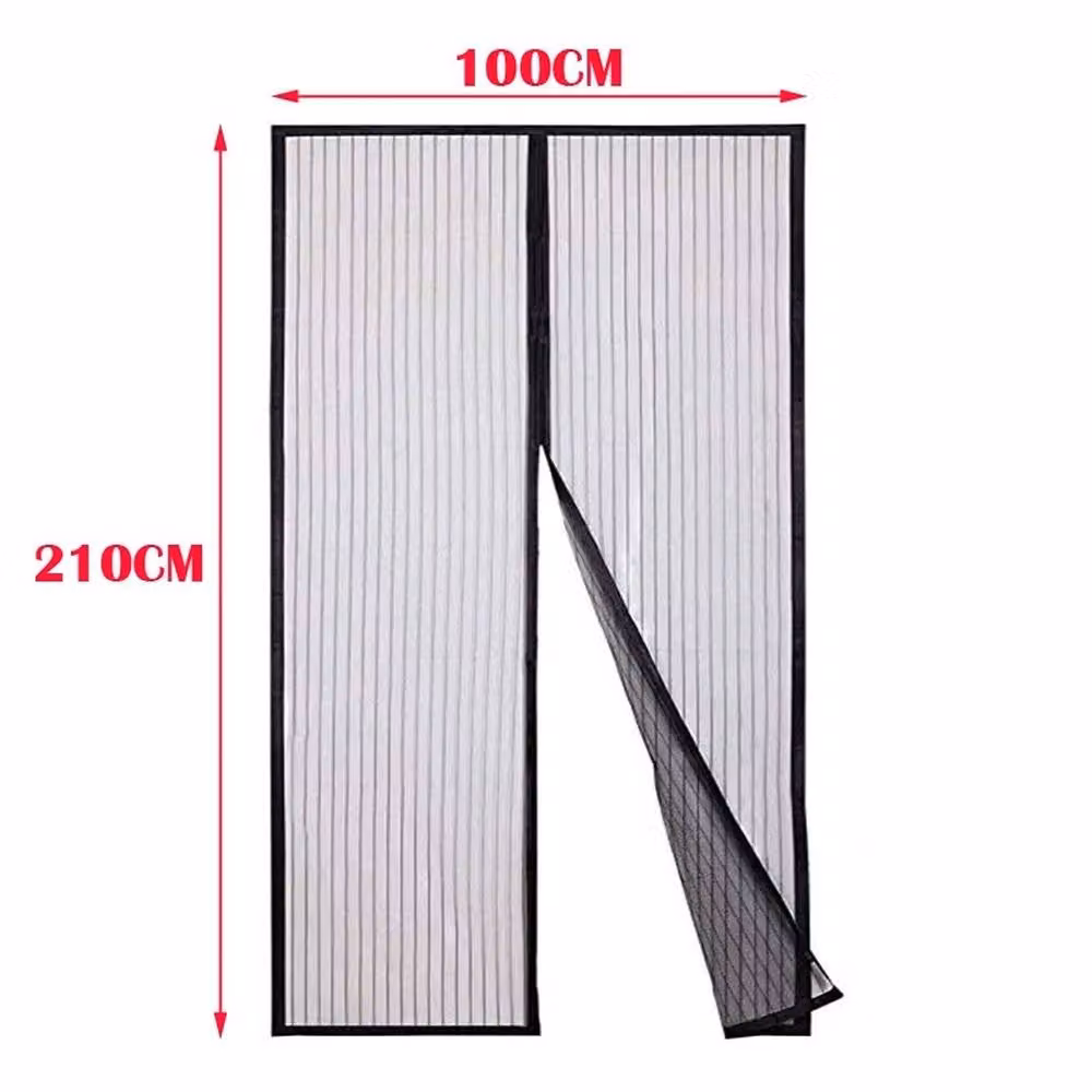 NESTLUNE Magnetic Insect Door Screen Net Magic Mesh Curtain, Black, W: 100 cm, H: 150 cm – 2