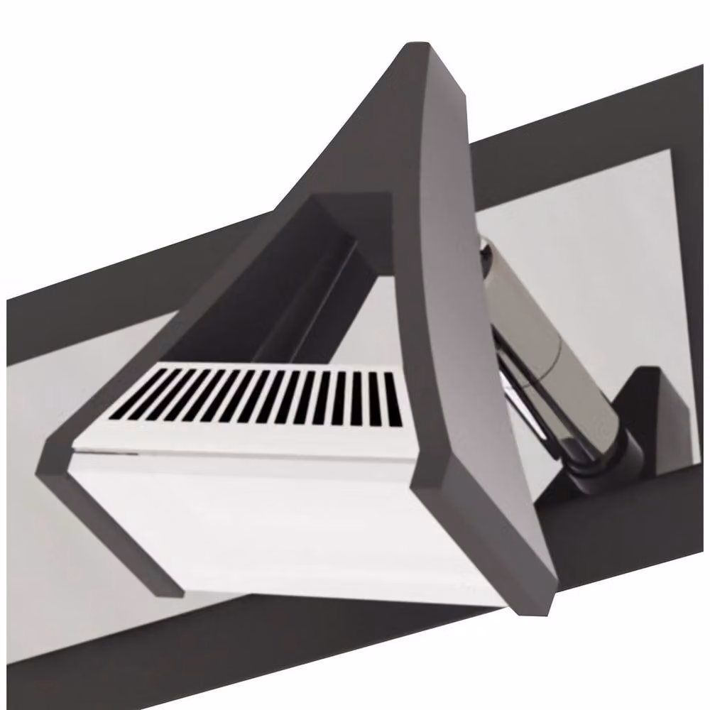 Netlighting Filippo Linear 2-Light LED Spot Light, Black and Chrome, 10W, 900lm – 4