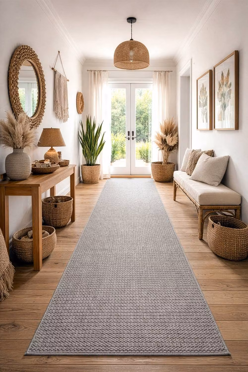 RugsX Casablanca Loop Runner in Grey, W/D: 100 x 130 cm – 3