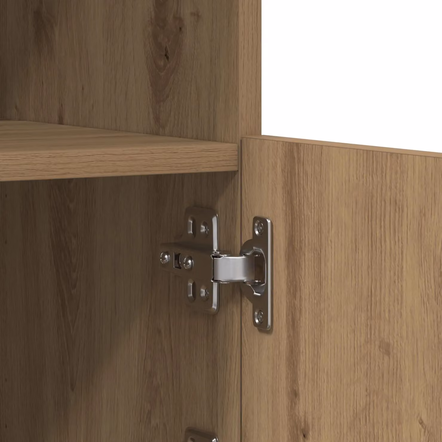 Berkfield Home Artisan Oak Sideboard with Integrated LED Lights in Brown, W/D/H: 41 x 37 x 100 cm – 4