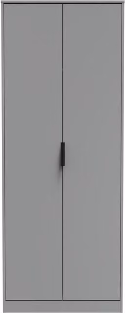 Ready Assembled 2 U Madrid 2 Door Wardrobe in Dark Grey – 1