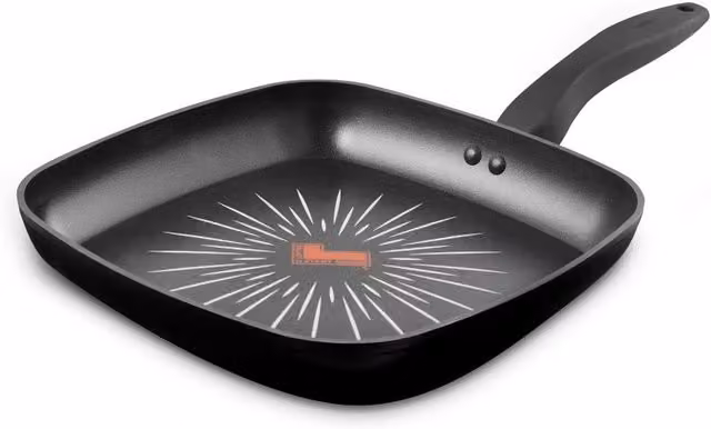 Tower SmartStart Forged Aluminium Non-Stick Grill Pan, Black, 26cm – 7