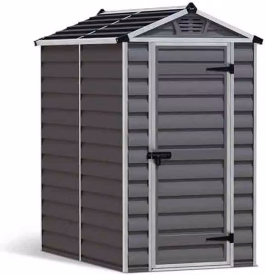 Palram Canopia SkyLight Garden Storage Shed in Grey, W/D/H: 120.7 x 175.0 x 203.5 cm – 5