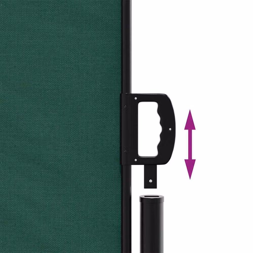 Berkfield Home Retractable Single Side Awning in Dark Green, W/D/H: 120 x 500 cm – 4