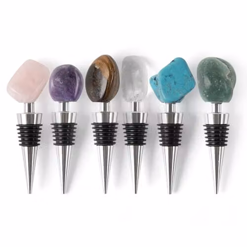 Myga Turquoise Crystal Bottle Stopper for Wine, Champagne and Prosecco