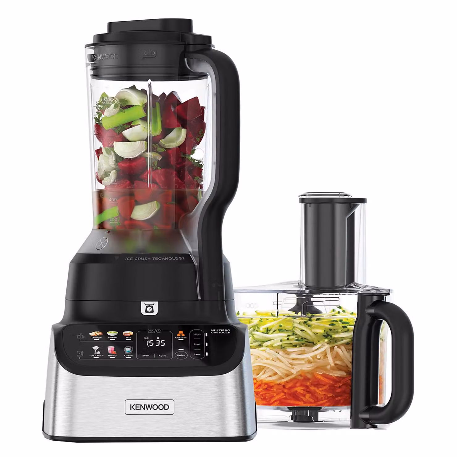Kenwood OneTouch Food Processor and Blender in Silver and Stainless Steel – 3