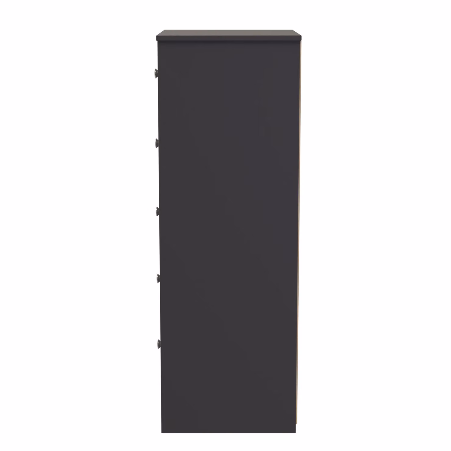 Ready Assembled 2 U Memphis 5 Drawer Tall Bedside Cabinet in Dark Grey – 2