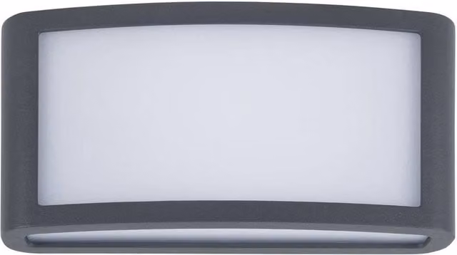 Netlighting Zenitha Outdoor Flush Wall Lamp, Black, 12W LED, IP54 – 1