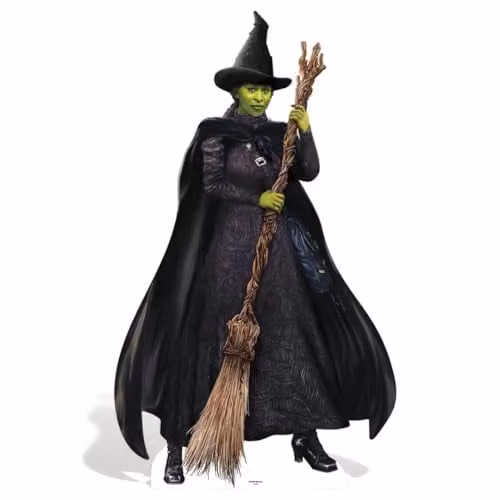 Star Cutouts SC4629 Elphaba Cynthia Erivo Wicked Green Witch Lifesize Cardboard Cutout 2-Pack in Green – 1