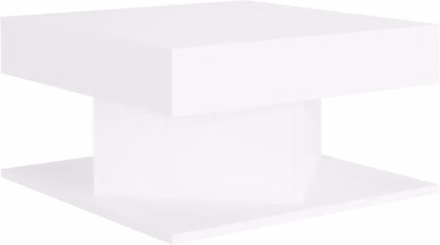 Berkfield Home Modern Square Coffee Table in White, W/D/H: 57 x 57 x 30 cm
