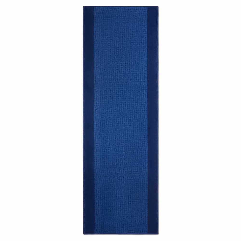 Bravich LTD Bordered Traditional Hallway Runner Rug, Non-Slip Low Pile in Navy Blue, W: 60 cm, L: 720 cm – 3