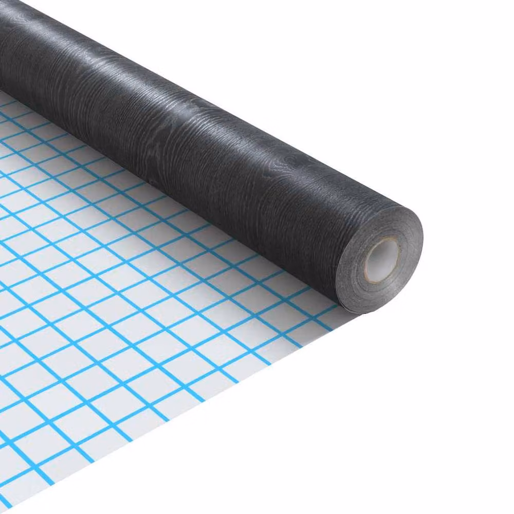 Berkfield Home Self-adhesive Dark Wood Furniture Film in Black, W: 500 cm, H: 90 cm – 4