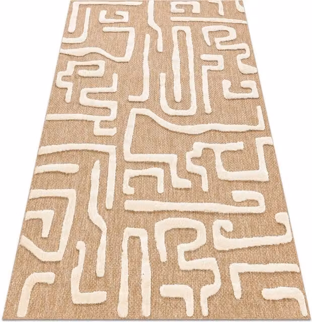 RugsX Spark Geometric Rug in Beige, W 180 cm x D 270 cm
