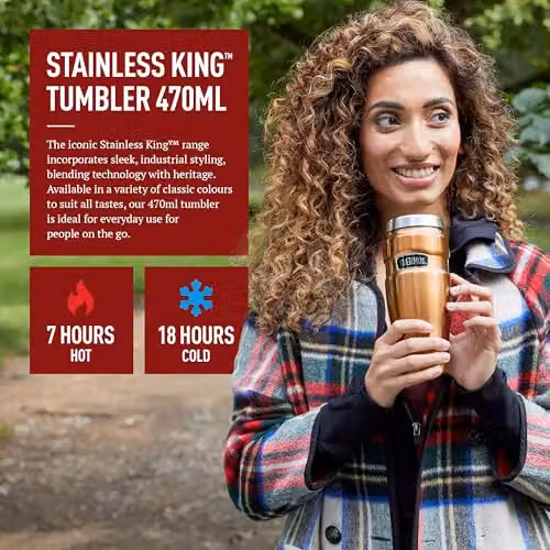 Thermos Stainless King Red Tumbler, 470ml – 2