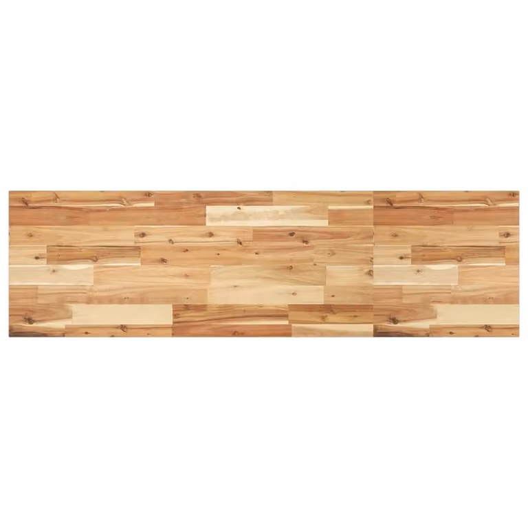 Berkfield Home Brown Acacia Solid Wood Oil Finished Bathroom Vanity Top, W/D/H: 160 x 40 x 2 cm