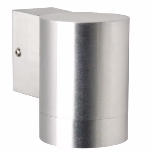 Nordlux Tin Silver Metal Outdoor Wall Light for Garden, GU10, IP54, Mains Powered