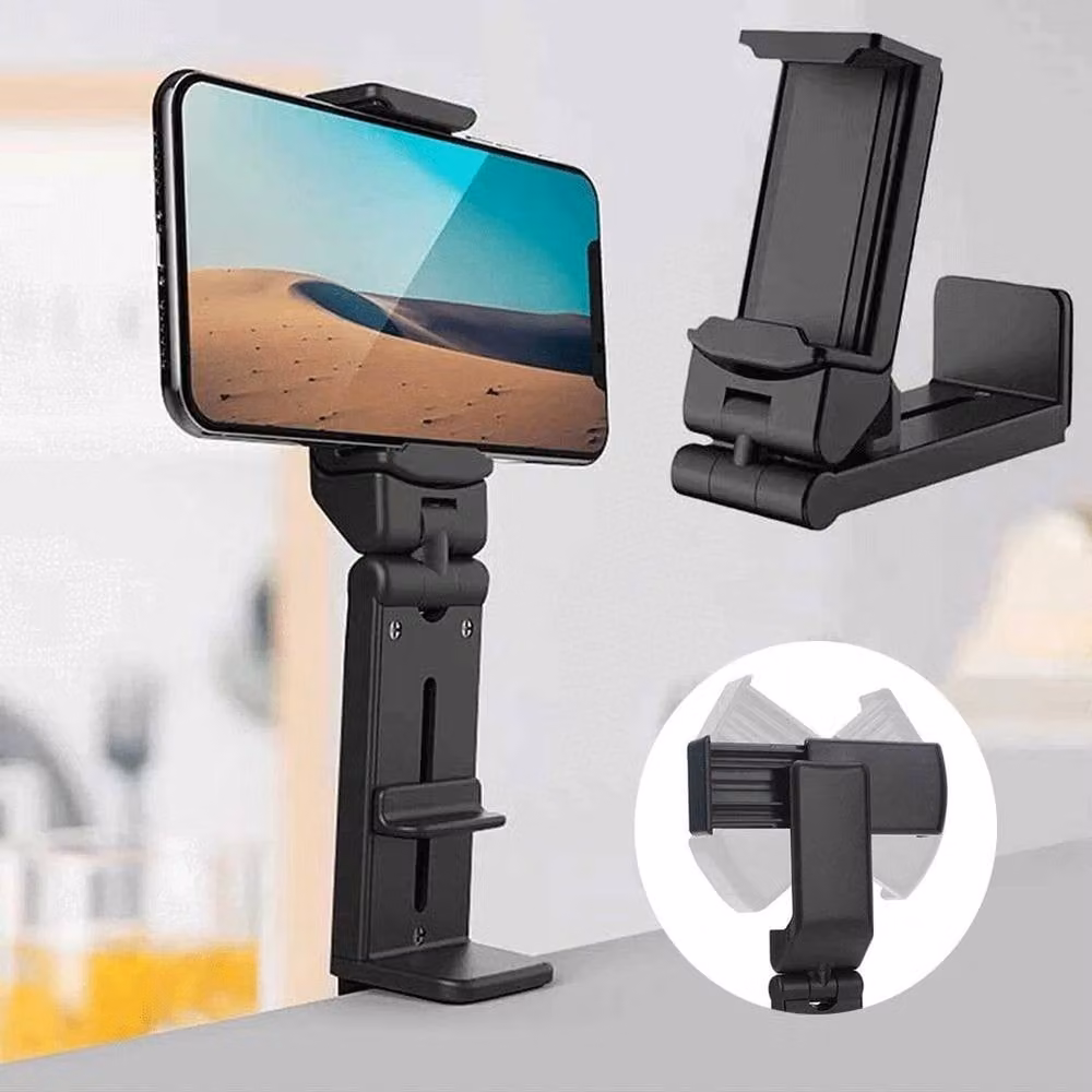 NESTLUNE 360 Degree Rotating Phone Mount with Strong Clamp, Black – 4
