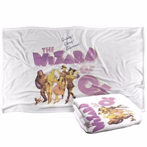 Warner Bros. The Wizard of Oz Retro Logo Super Soft Fleece Throw Blanket for Children, Multicolour – 1