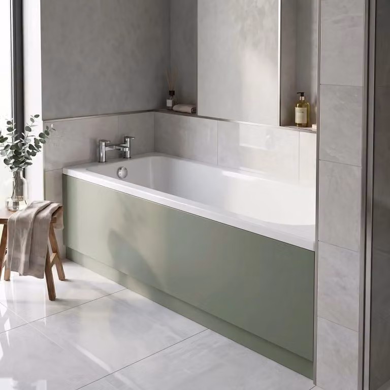 Balterley MDF Bath Front Panel and Plinth in Green