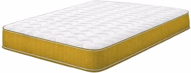 eXtreme Comfort Ltd 18cm Hybrid Memory Foam Spring Mattress with CoolTouch Cover in Yellow, Size: Small Double (W/D/H: 120 x 190 x 18 cm)