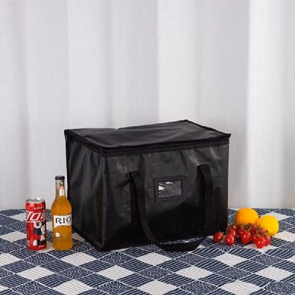 Kelvenix 2-Piece Insulated Food Delivery Bags, Black, 70L Capacity – 5