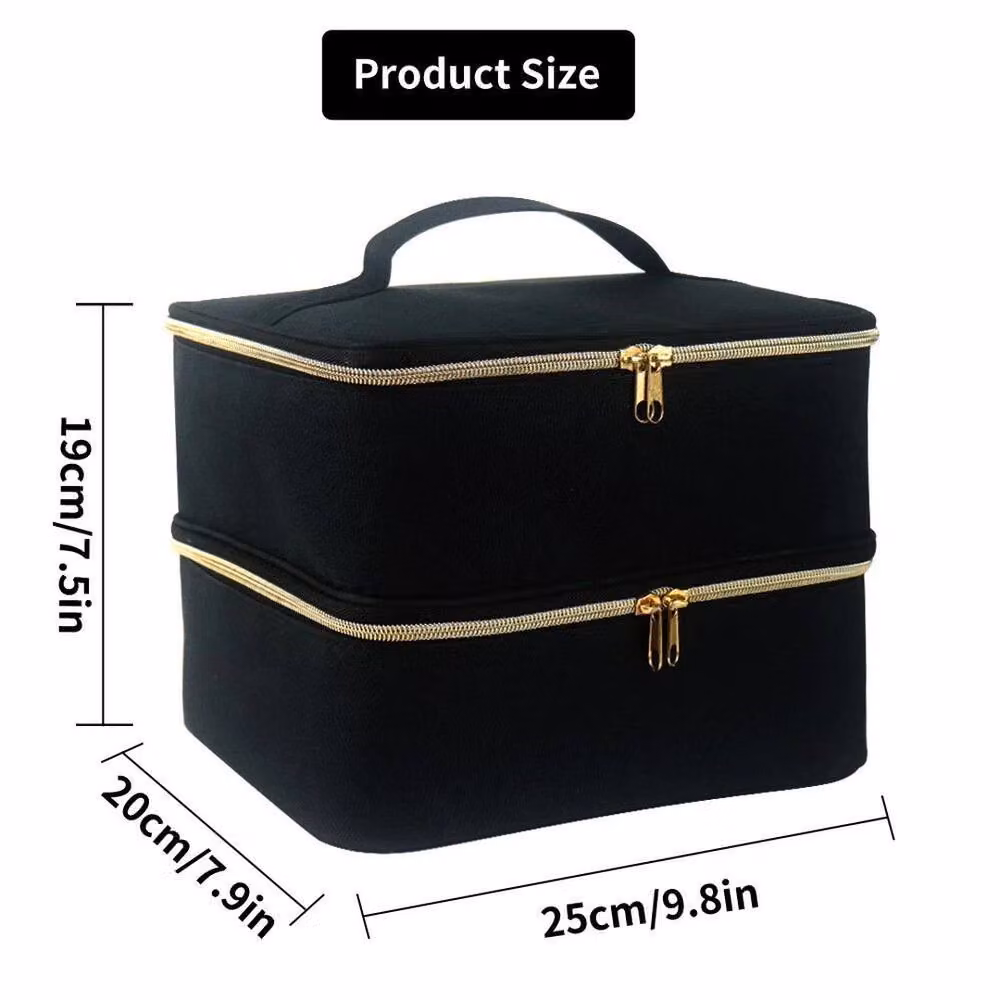 FLAVORA Black Portable Nail Gel Polish Storage Carry Case W: 50.0 cm, D: 50.0 cm – 4