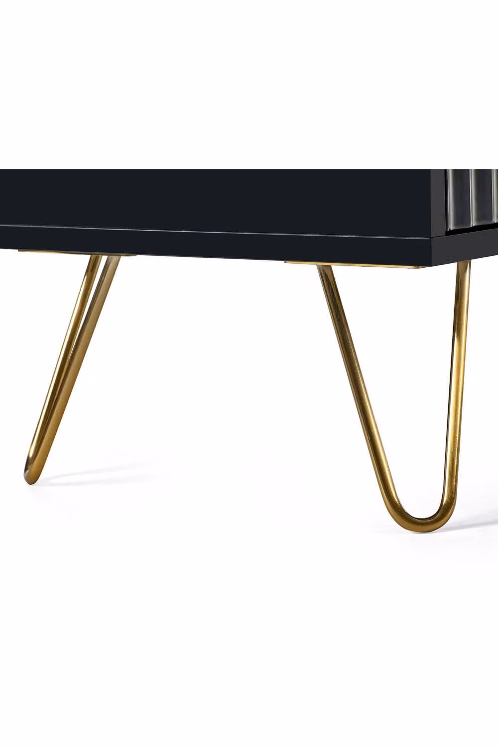 Julian Bowen Murano Black and Gold 2 Door TV Cabinet W/D/H: 150 x 40 x 50 cm – 7