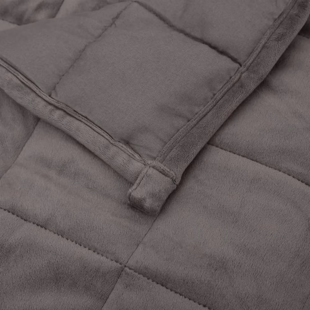Berkfield Home Grey Weighted Blanket, Single, 6 kg, W: 138 cm, L: 200 cm – 3