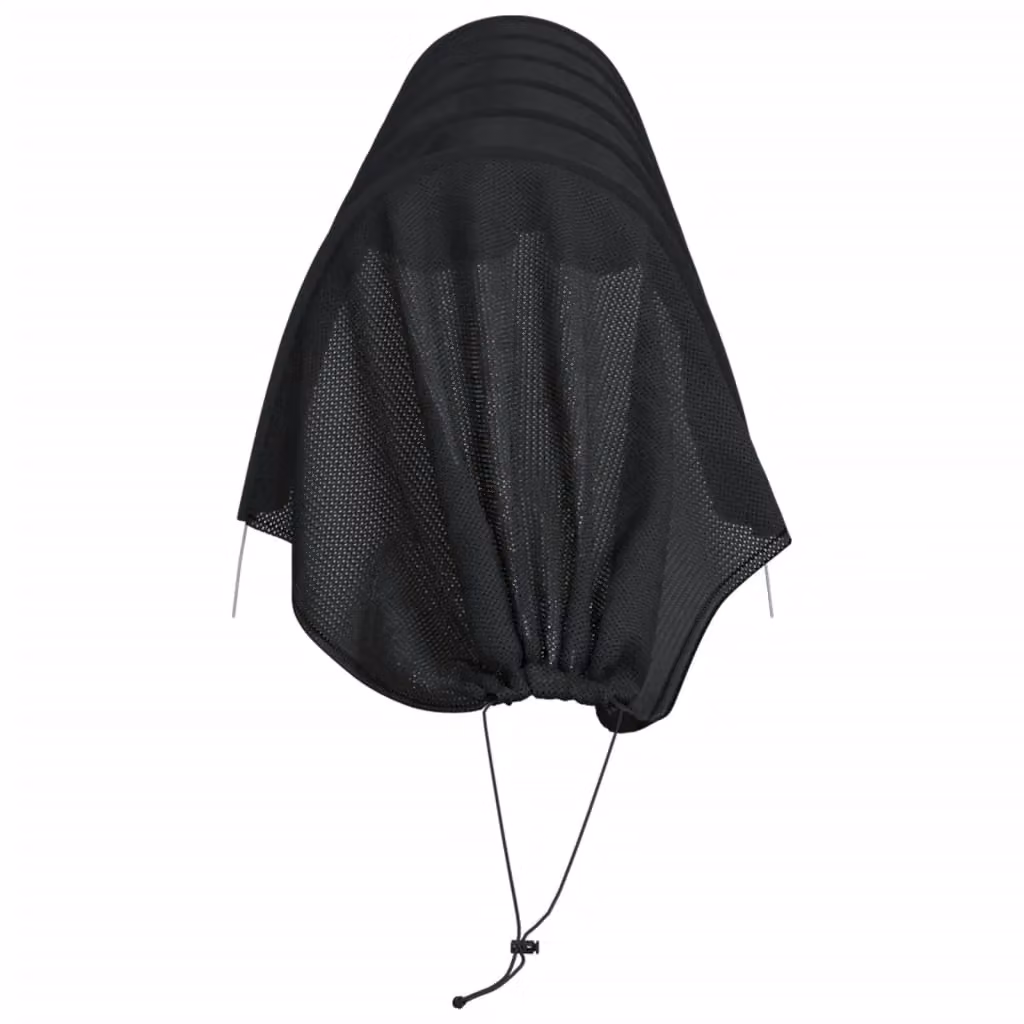 Berkfield Home Netting Tunnels 2 Pack in Black Steel and Polyethylene Growing Aid – 4