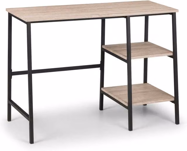 Cheshire Signature Camden Modern Writing Desk in Black and Sonoma Oak – 1