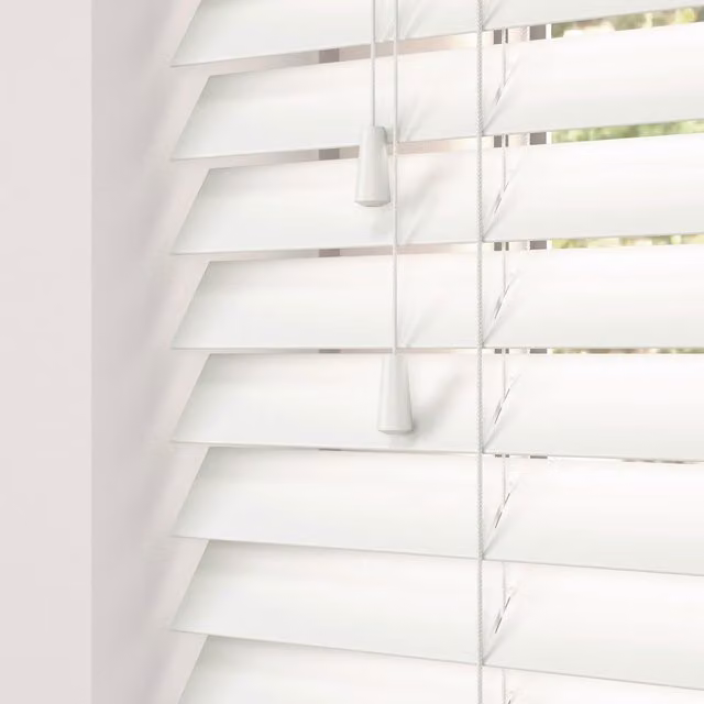 Terrys Alina Made To Measure 50mm Fauxwood Venetian Blinds in White