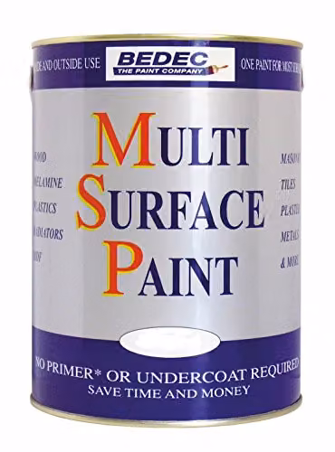 Bedec Multi Surface Matt Paint, Dark Grey, 750 ml